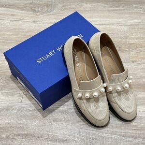 Stuart Weitzman Goldie Loafers with Pearl
